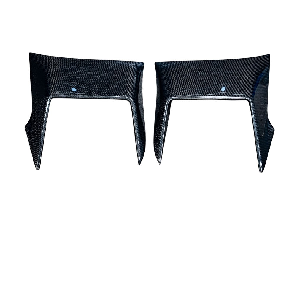 Carbon Fiber Rear Bumper Canards for 2018-2023 Mustang S550