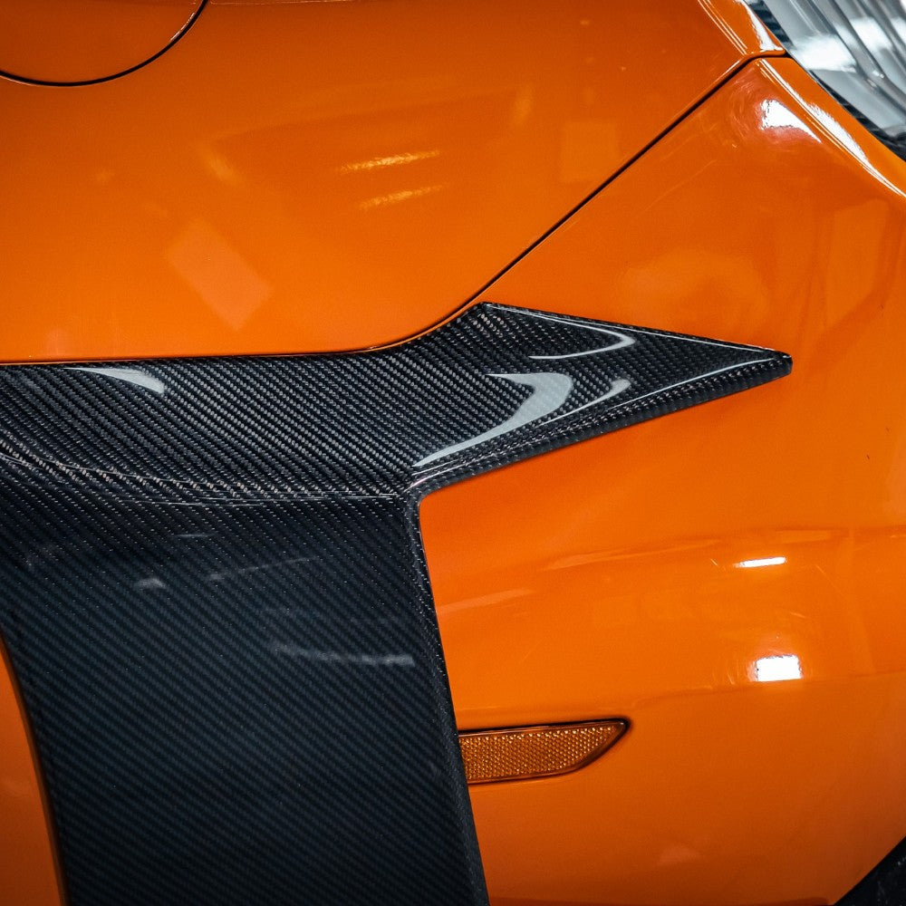 Carbon Fiber Rear Bumper Canards for 2018-2023 Mustang S550
